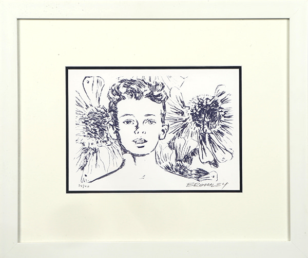 Boy with Flowers by David Bromley | Lethbridge Gallery